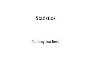 statistics
