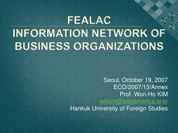 fealac information network of business organizations