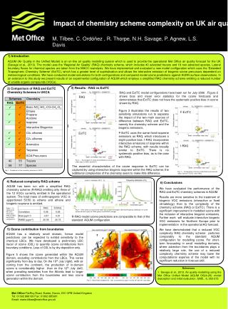 Impact of chemistry scheme complexity on UK air quality modelling