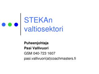 stekan valtiosektori