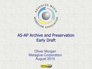 AS-AP Archive and Preservation Early Draft