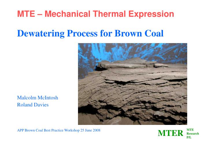 mte mechanical thermal expression