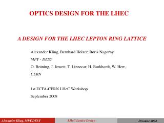 A DESIGN FOR THE LHEC LEPTON RING LATTICE