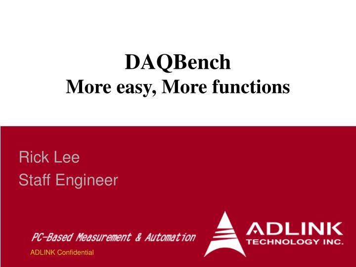 daqbench more easy more functions