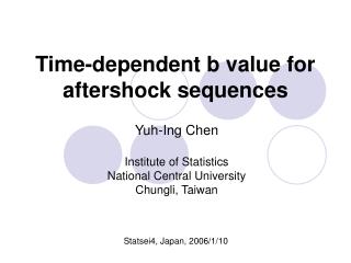 Time-dependent b value for aftershock sequences