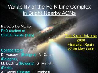Variability of the Fe K Line Complex in Bright Nearby AGNs