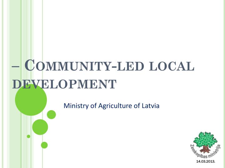 community led local development