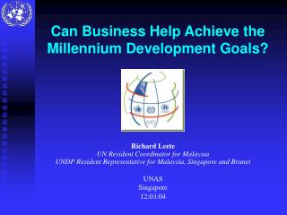 Can Business Help Achieve the Millennium Development Goals?
