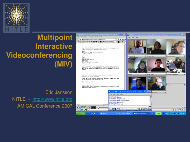 multipoint interactive videoconferencing miv