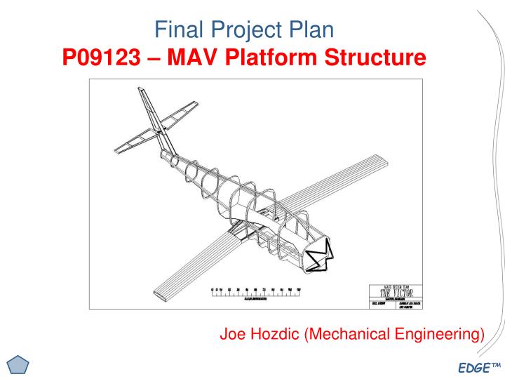 final project plan p09123 mav platform structure