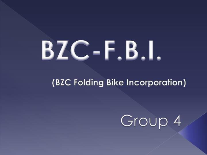 bzc folding bike incorporation