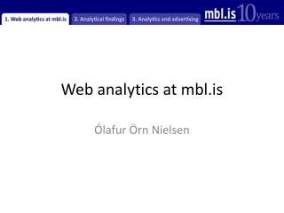 Web analytics at mbl.is