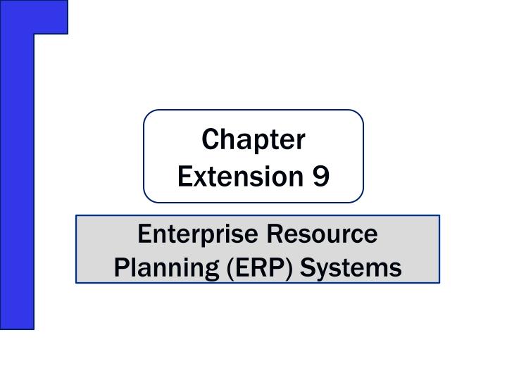enterprise resource planning erp systems