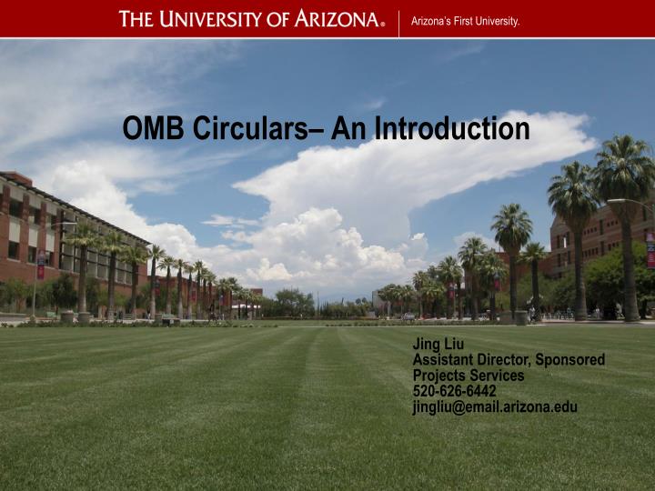 omb circulars an introduction