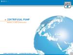CENTRIFUGAL PUMP - slide 1