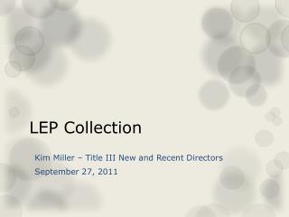 LEP Collection