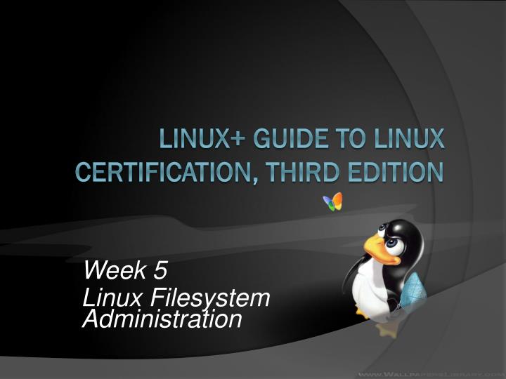 week 5 linux filesystem administration