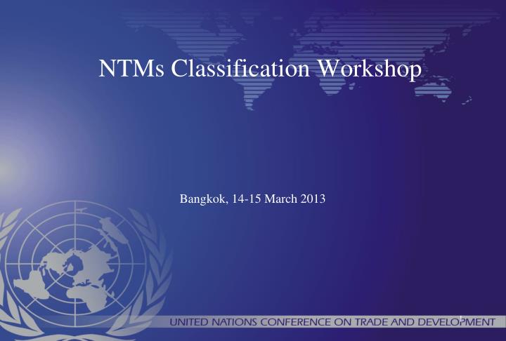 ntms classification workshop