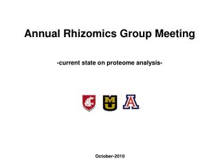 Annual Rhizomics Group Meeting