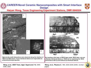 Wang, et al., Physica C, 469, 2033-2036 (2009). (invited paper)