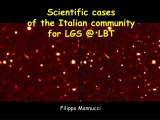 Scientific cases of the Italian community for LGS @ LBT