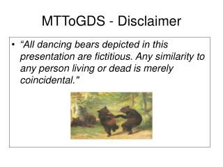 MTToGDS - Disclaimer