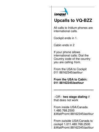 Upcalls to VQ-BZZ