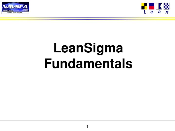 leansigma fundamentals