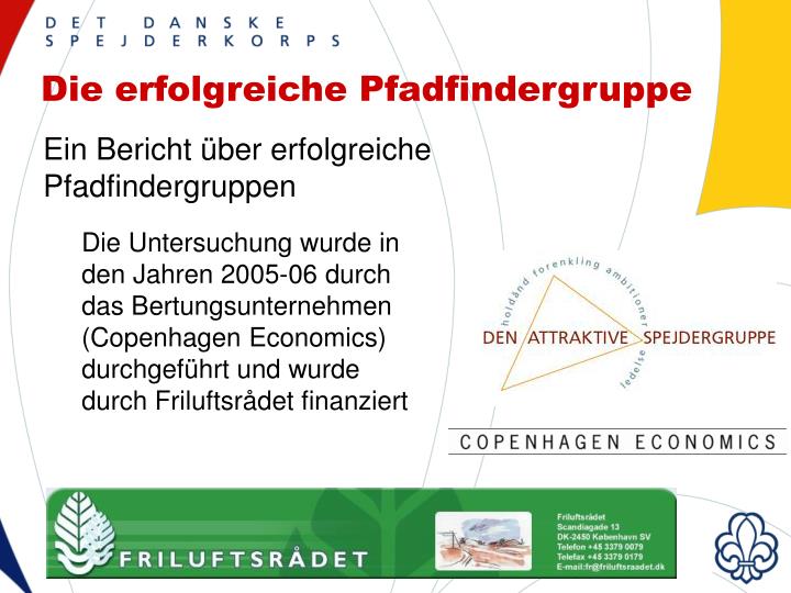 die erfolgreiche pfadfindergruppe