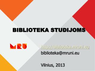 biblioteka studijoms