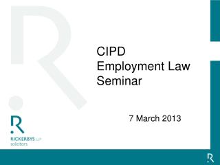 CIPD Employment Law Seminar