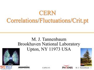 CERN Correlations/Fluctuations/Crit.pt
