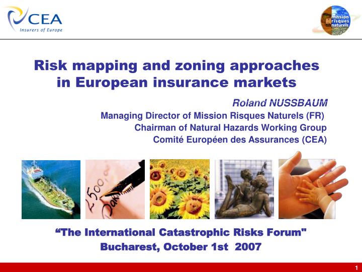 the international catastrophic risks forum bucharest october 1st 2007