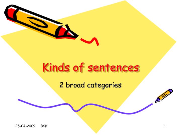 kinds of sentences