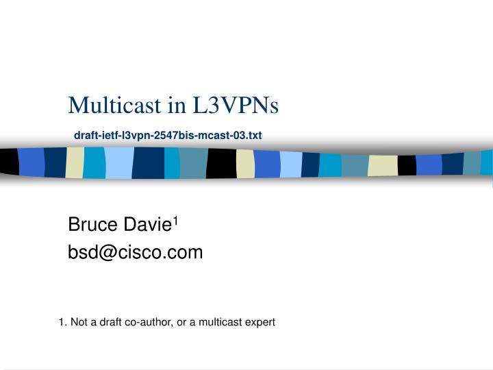 multicast in l3vpns