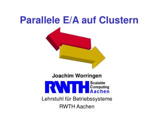 parallele e a auf clustern