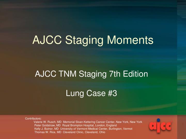 ajcc staging moments