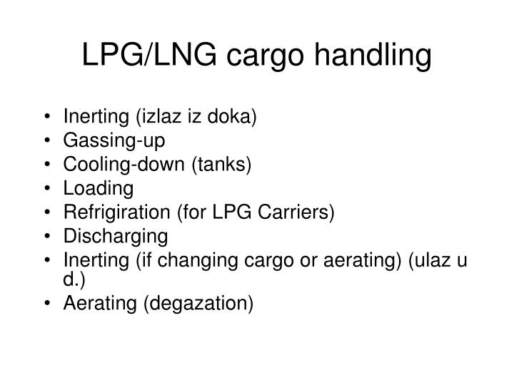 lpg lng cargo handling
