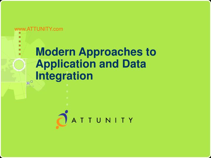 modern approaches to application and data integration