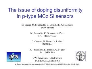 The issue of doping disuniformity in p-type MCz Si sensors