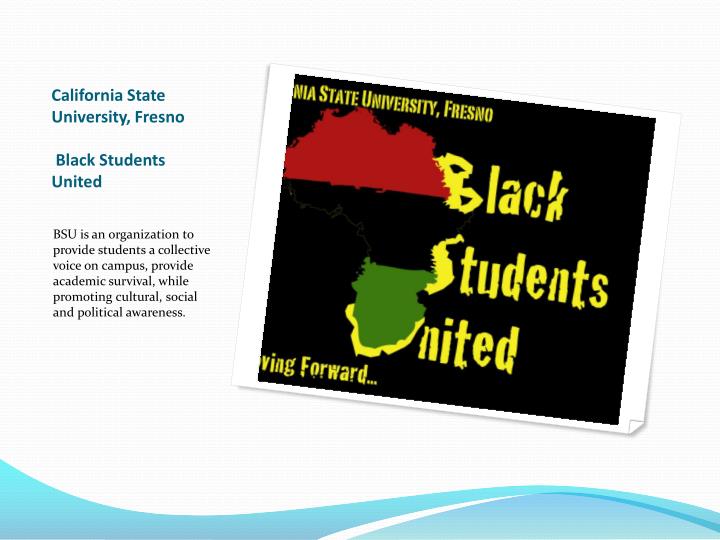 california state university fresno black students united