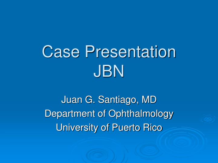 case presentation jbn