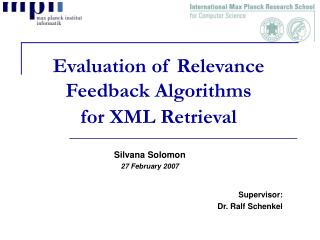 Evaluation of Relevance Feedback Algorithms for XML Retrieval