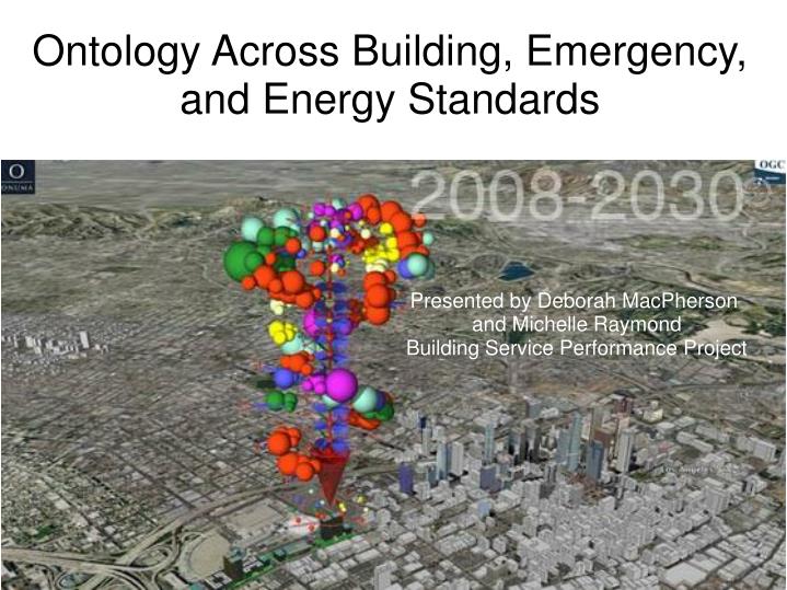 ontology across building emergency and energy standards
