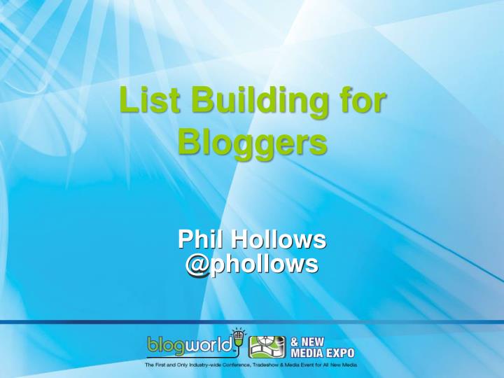 list building for bloggers