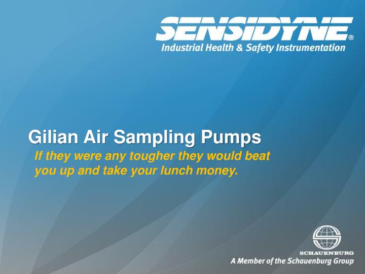 gilian air sampling pumps