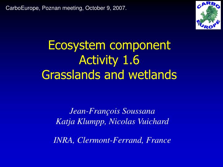 ecosystem component activity 1 6 grasslands and wetlands