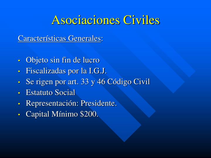 asociaciones civiles