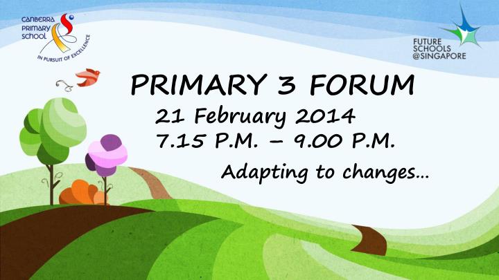 primary 3 forum