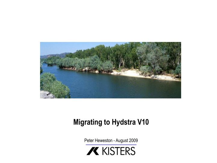 migrating to hydstra v10